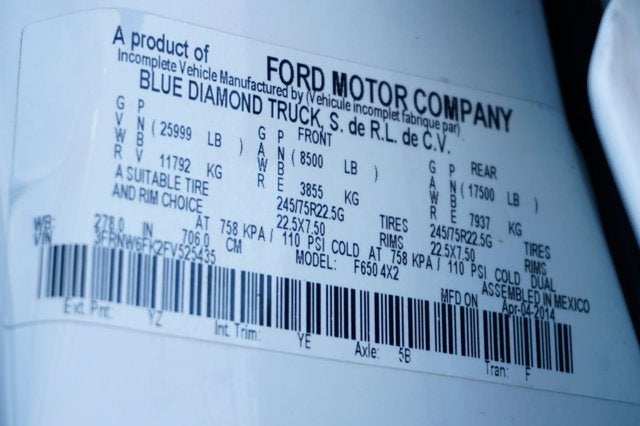 2015 Ford F-650SD XLT