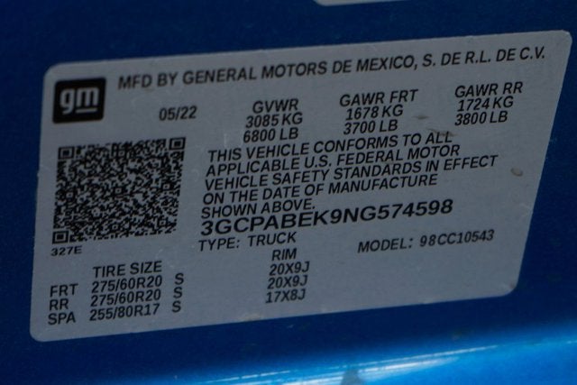 2022 Chevrolet Silverado 1500 Custom