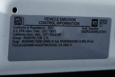 2024 Chevrolet Silverado 1500 Custom Trail Boss