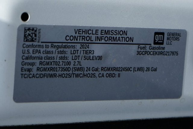 2024 Chevrolet Silverado 1500 Custom Trail Boss