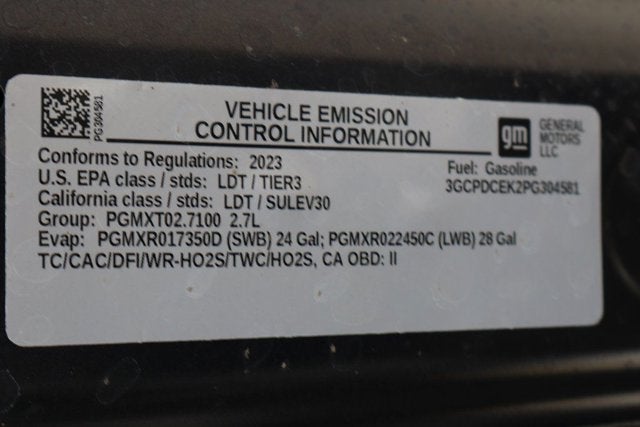 2023 Chevrolet Silverado 1500 Custom Trail Boss