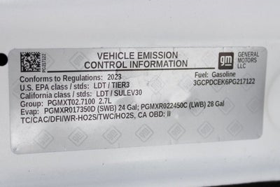 2023 Chevrolet Silverado 1500 Custom Trail Boss