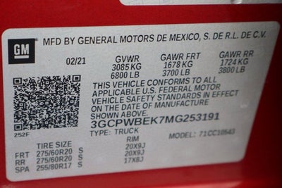 2021 Chevrolet Silverado 1500 Custom