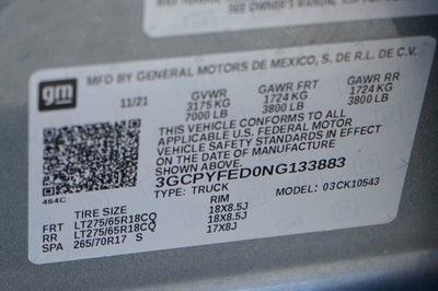 2022 Chevrolet Silverado 1500 LTD LT Trail Boss