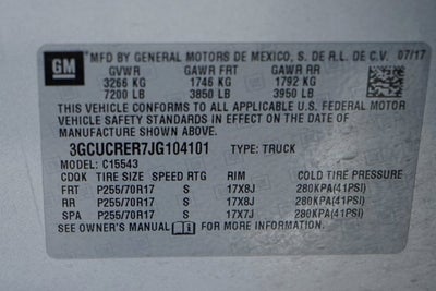 2018 Chevrolet Silverado 1500 LT