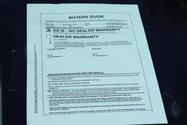 2015 Chevrolet Silverado 1500 LT