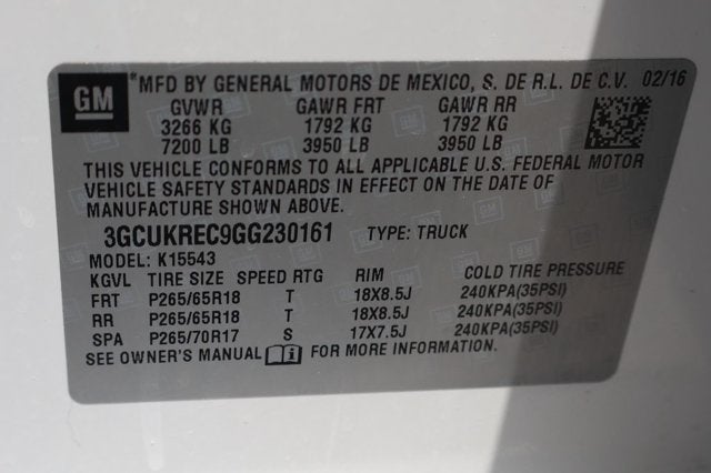 2016 Chevrolet Silverado 1500 LT