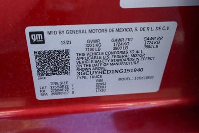 2022 Chevrolet Silverado 1500 LTD High Country