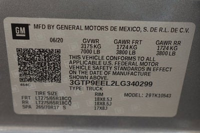 2020 GMC Sierra 1500 AT4