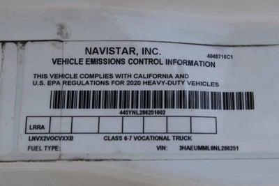 2022 International MV607 Base