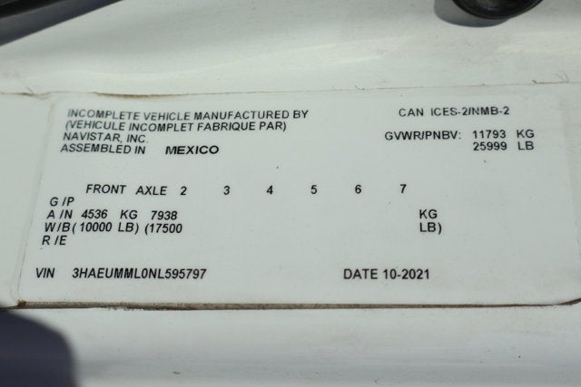 2022 International MV607 Base