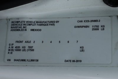 2020 International MV607 Base