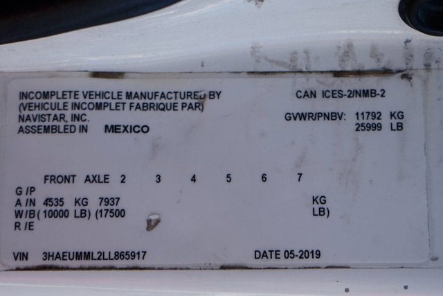 2020 International MV 607