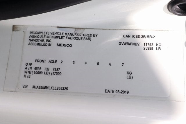 2020 International MV607 Base