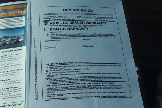 2019 International 4000 Series 4300