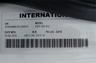 2019 International 4300 Base