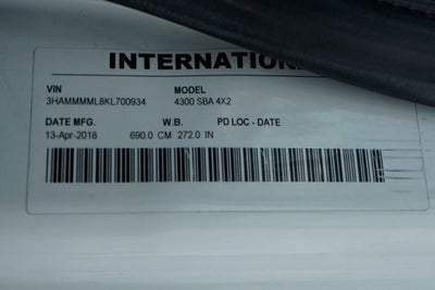 2019 International 4000 Series 4300