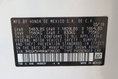 2019 Honda Fit LX