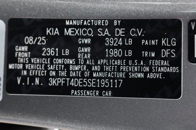 2025 Kia K4 LXS