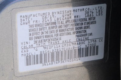 2019 Nissan Sentra SV