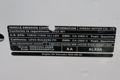 2022 Nissan Sentra SV