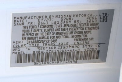 2023 Nissan Sentra SV