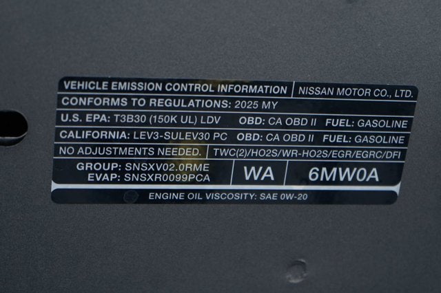 2025 Nissan Sentra SV