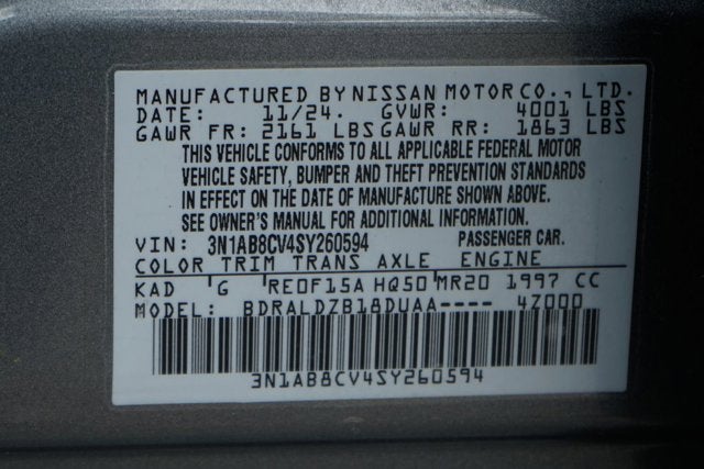 2025 Nissan Sentra SV