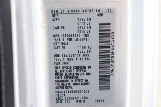 2017 Nissan NV200 SV