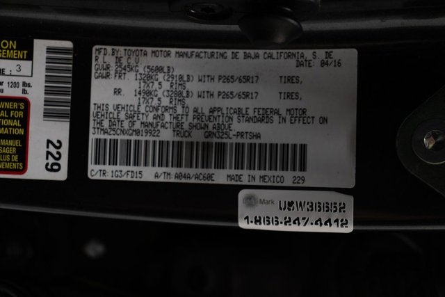 2016 Toyota Tacoma TRD Sport