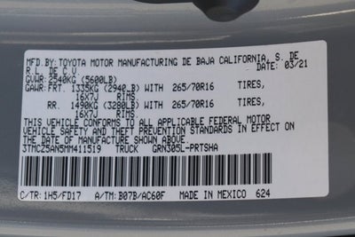 2021 Toyota Tacoma TRD Off-Road