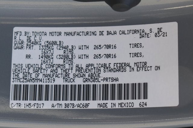 2021 Toyota Tacoma TRD Off-Road