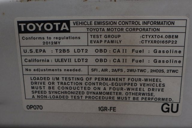 2012 Toyota Tacoma PreRunner