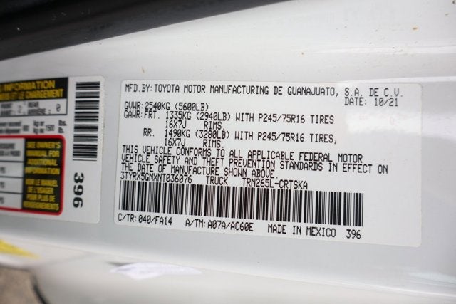 2022 Toyota Tacoma 2WD SR