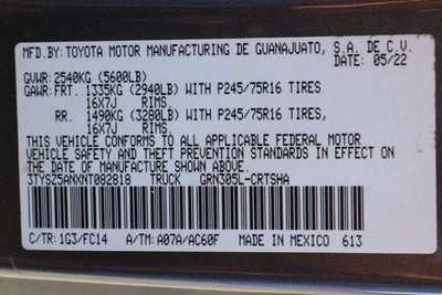 2022 Toyota Tacoma SR5