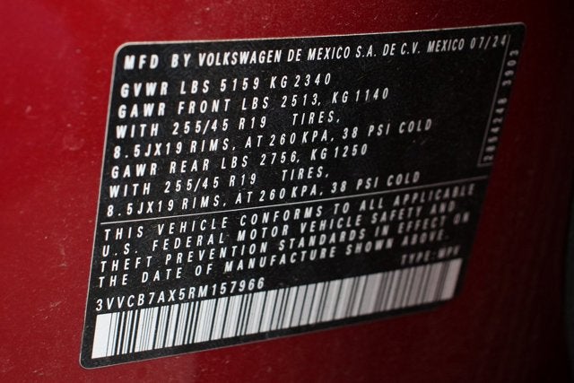 2024 Volkswagen Tiguan 2.0T SE R-Line Black