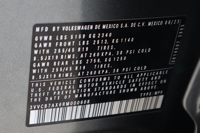 2024 Volkswagen Tiguan 2.0T SE R-Line Black