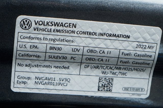 2022 Volkswagen Jetta 1.5T SE