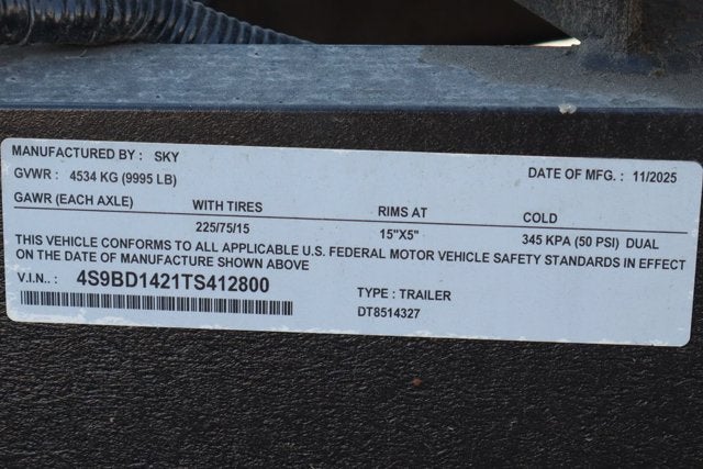 2026 SKY Dump Trailer
