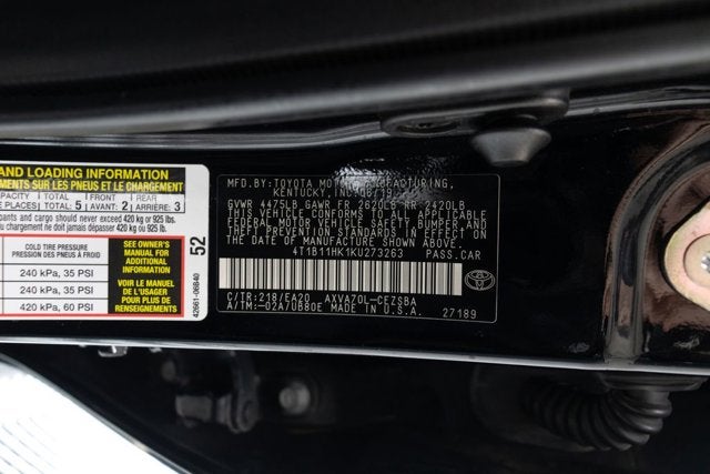 2019 Toyota Camry SE
