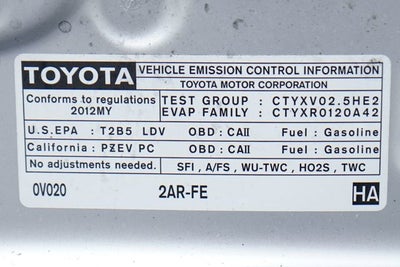 2012 Toyota Camry SE