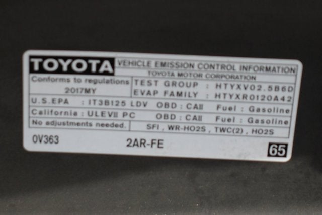 2017 Toyota Camry LE