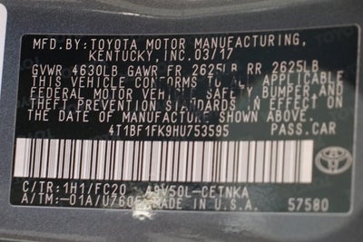 2017 Toyota Camry LE