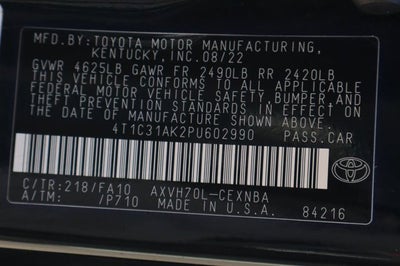 2023 Toyota Camry Hybrid LE