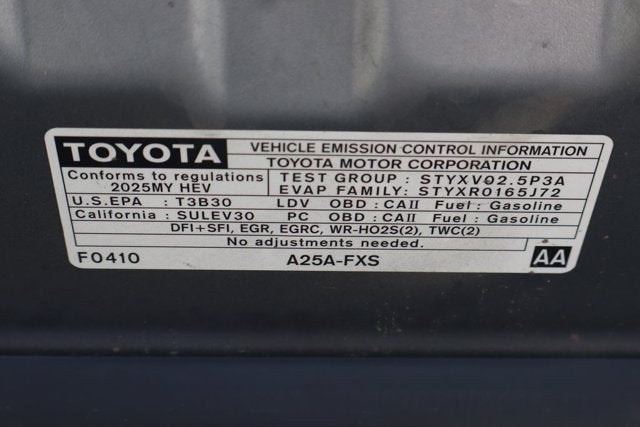 2025 Toyota Camry XLE