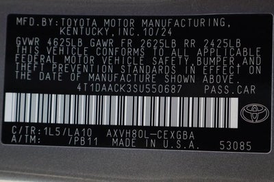 2025 Toyota Camry XLE