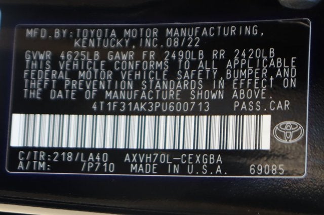 2023 Toyota Camry Hybrid XLE