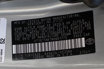 2022 Toyota Camry SE