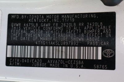 2020 Toyota Camry SE