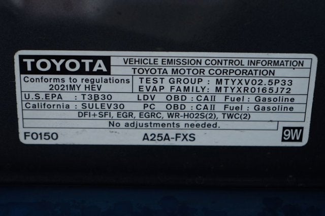 2021 Toyota Camry Hybrid XSE